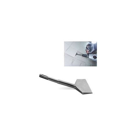 180 mm coudé – Tranchant 75 mm pour enlever carrelage et adhésifs – Acier trempé haute qualité – Chanfrein unique (1/5)