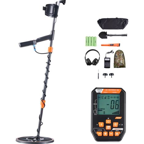 Détecteur de métaux étanche IP68, détecteur d’or pour adulte avec écran, casque sans fil, 7 modes et longueur réglable (1/5)
