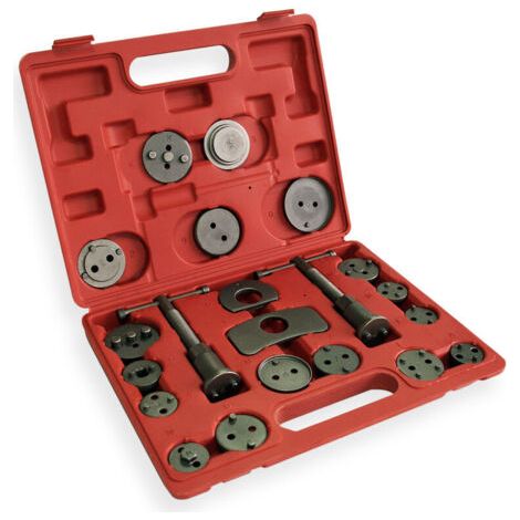 Kit Coffret de repousse-piston de frein 21 pièces - 330 x 260 x 55 mm - Grande compatibilité - Outil pour repousser l'Étrier de frein Auto Voiture Garage (1/5)