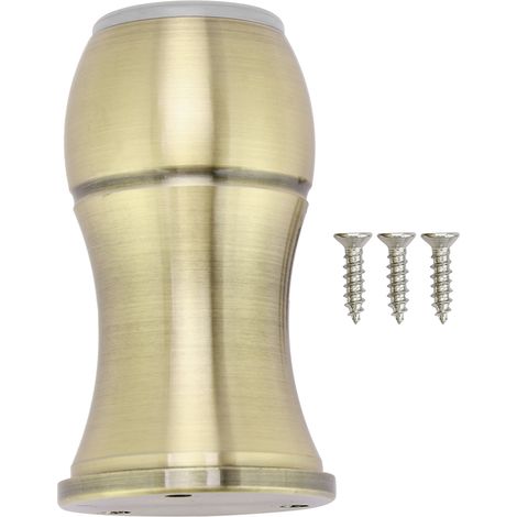Pied De Meuble Réglable 80mm En Aluminium - Hauteur Ajustable 0-10mm - Pour Canapé Lit Armoire Table - Lot De 4 (1/5)
