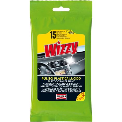 panni umidificati pulisci plastica lucido arexons "wizzy" 15 pz