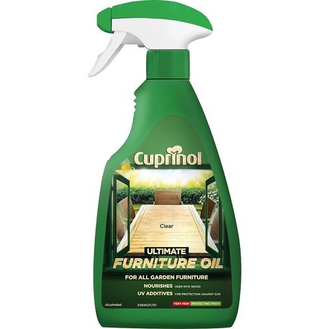 Cuprinol 5212401 Ultimate Furniture Oil Clear Spray 500ml CUPUFOCL500