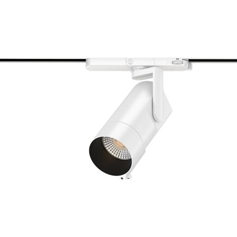 Spot LED sur Rail Triphasé Intelligent IA 35W CCT 50° Blanc - SILUMEN