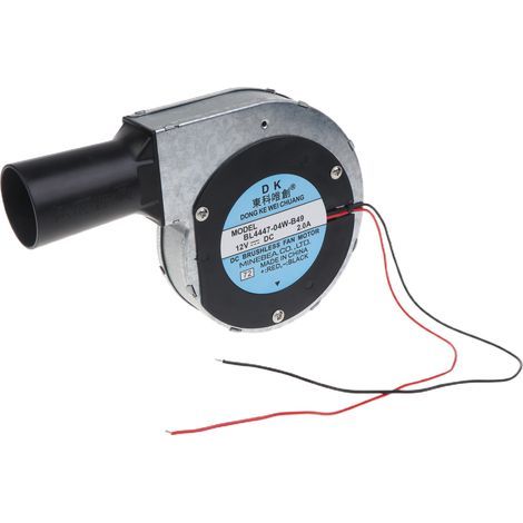 12V 2A Metal Turbo BBQ Fan 11028 with Air Duct, for Charcoal Ignition, High-Speed Electric Fan 5-AquaForge