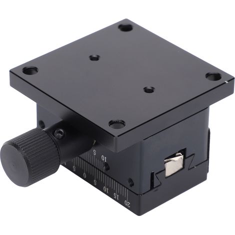 HB-A50 Aluminiumlegierungs-Schwalbenschwanz-Schlitten, X-Achse, Feineinstellung über Handrad und manuelle Zahnstange und Ritzel (1/5)