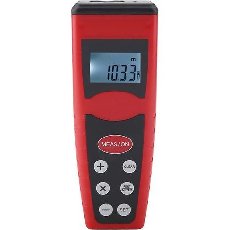 CP-3000 Digitales LCD-Hand-Längen- und Distanzmessgerät mit Laser und Ultraschall