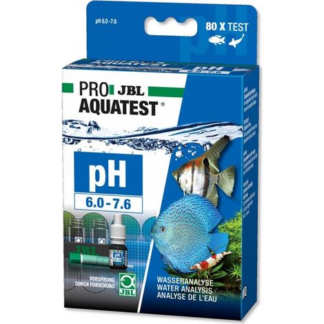 Kit test acqua acquario JBL proaquatest pH 6.0-7.6 80 test