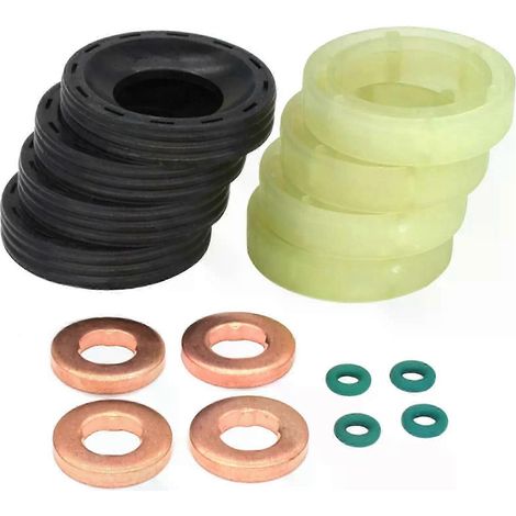 O-Ring-Satz für Kraftstoffeinspritzdüsen, kompatibel mit CITROËN BERLINGO C3 C4 PICASSO und PEUGEOT 207 307 407 (2008-2013, 16 HDI).