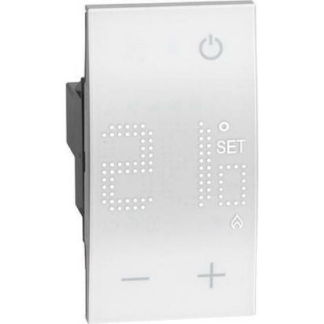 Living Now thermostat ambiance 2 modules blanc BTICINO BTKW4441