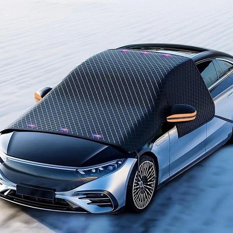 Protección magnética para la nieve del coche,parasol para parabrisas de coche,tejido Oxford ampliado resistente a la humedad y a prueba de nieve