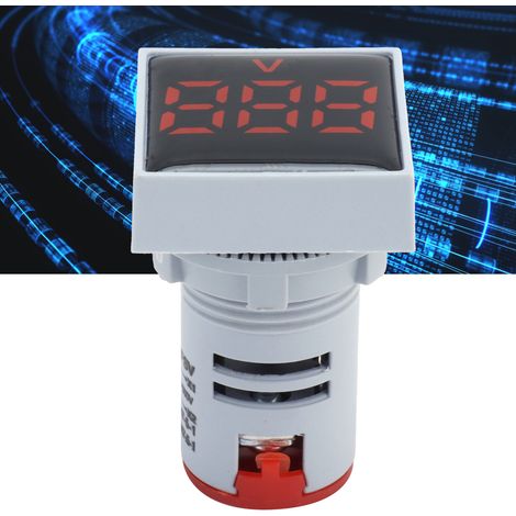 Voyant lumineux rouge à cristaux AD16-22FSV, signal de tension (60500 V CA). (1/5)