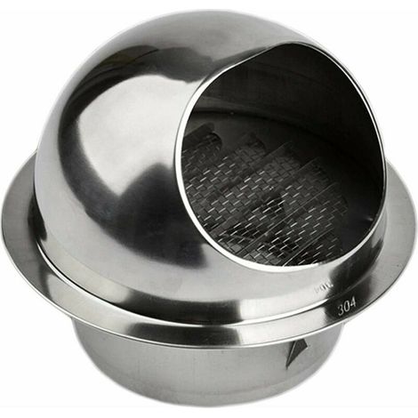 Rejilla de ventilación de acero inoxidable 304 de 150 mm para campana extractora de pared redonda de 6 pulgadas.