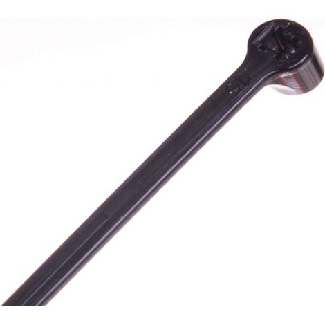 Fascetta stringicavo 290x3,5 nera UV con 2 denti di bloccaggio in acciaio BMTN2936 /100 pezzi/