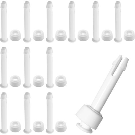12 pcs Plastic Connection Pins and Seals for Swimming Pool (6cm) (1/5)