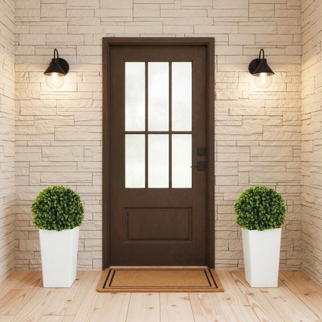 Lote de 2 bolas de eucalipto artificial de 65 cm de plástico verde con protección UV – MEUBLIV (1/5)