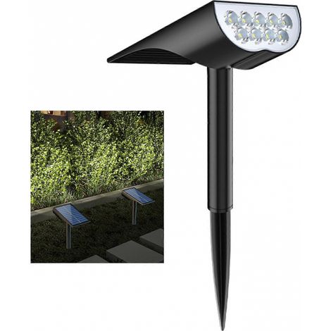 Lampe solaire extérieure pour jardin, ultra-lumineuse, flux lumineux élevé, facile à installer, étanche, allumage/extinction automatique, éclairage paysager-AquaForge