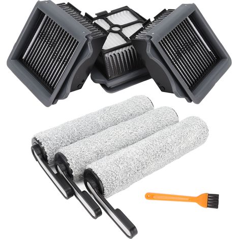 Pièces de rechange pour aspirateur Tineco S5 : brosse rotative, filtre à air haute efficacité pour particules et brosse de nettoyage. (1/5)