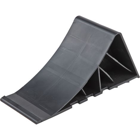 PVC-Unterlegkeil schwarz ohne Halter Bremskeil Hemmschuh Radkeil Anhänger Keil (1/3)
