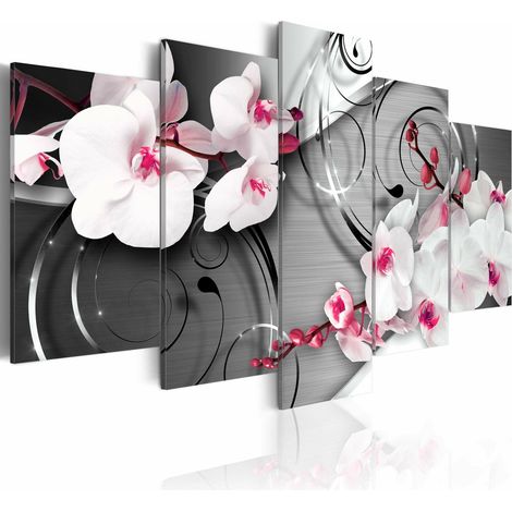 Tableau aux accents de framboise - 200 x 100 cm (1/4)