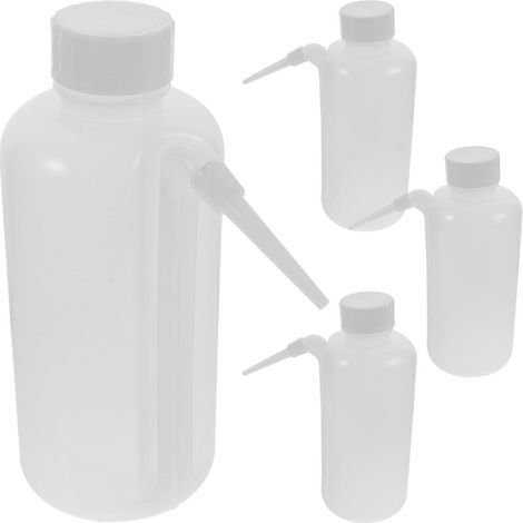 Lot de 4 flacons de lavage de sécurité en plastique souple, flacons pulvérisateurs en PE-17.50X7.50X7.50CM (1/4)