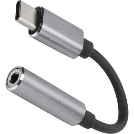Adaptateur USB-C vers Jack 3.5mm Femelle pour Écouteurs et Casque Audio (1/5)