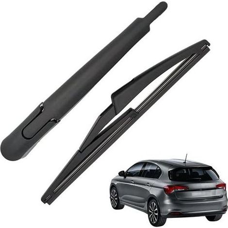 Bras Essuie Glace Arrière et Balai Essuie Glace, Arrière de Bras d'Essuie-Glace en Caoutchouc Naturel Toutes Saisons Kit Compatible avec Fiat Tipo 2015-2020 (1/5)