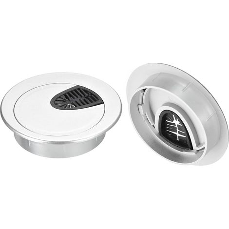 2 Pièces Cache-Trou de Câble Passe Câble Bureau 2-9/16"(65mm) (1/5)