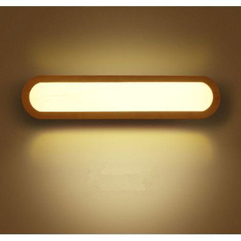 LED-Wandleuchte, Schlafzimmer-Wandleuchte, LED-Wandleuchte für den Innenbereich, dimmbare LED-Holzwandleuchte, für Schlafzimmer, Wohnzimmer, Büro, Flur, Treppenhaus, Badezimmer (45 cm) (1/5)