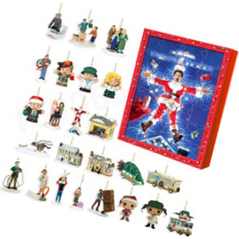 Calendrier de l'Avent Noël Figurines Boîte Mystère Acrylique Élégant Adorable Statues Ornements pour Maison Boutique Cadeau Rouge (1/4)