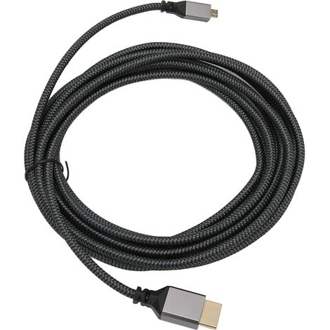 4K-HD-Multimedia-Schnittstellenkabel (Stecker-Stecker), 18 Gbit/s High Speed, 4K 60 Hz, 5 Meter langes, geflochtenes Micro-HD-Adapterkabel (1/5)