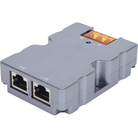GARRYFIZH Kit injecteur PoE passif GigE, protection contre les surtensions et les décharges ESD 320W, adaptateur câble vers RJ45, kit Ethernet satellite pour haute performance (1/5)