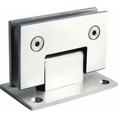Charnières Porte Douche Verre 180 Degrés Acier Inoxydable 304 Support Vitre 6 12 Mm (1/4)