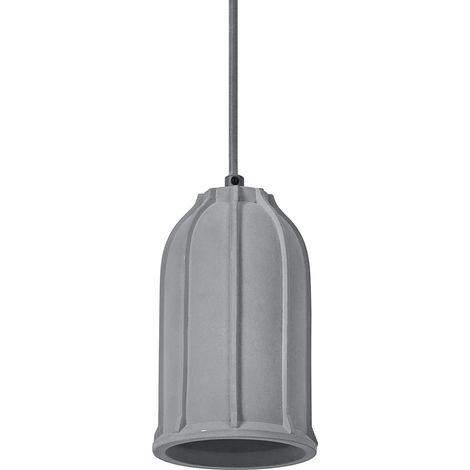 OSRAM Suspension en béton DECOR Concrete Sim pour un éclairage d’intérieur moderne, 115 mm, gris foncé, boîtier en métal et béton, choix flexible du corps lumineux grâce au culot E27 (1/5)