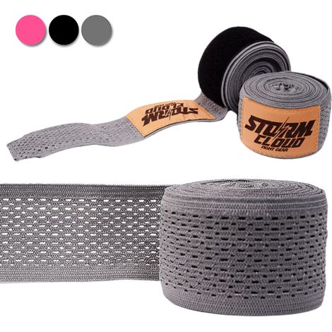 Vendas de boxeo de malla StormCloud HW, color gris, 4 m (1/5)