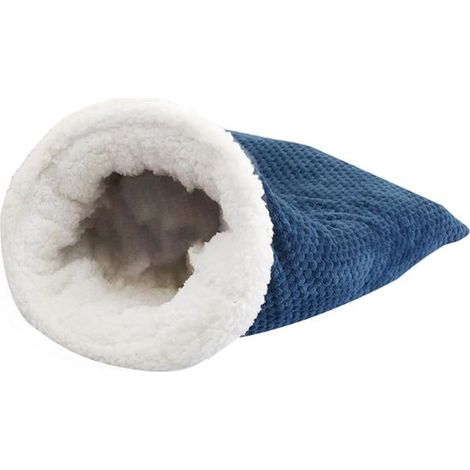 Selbstwärmender Katzenschlafsack – weiches und bequemes großes Plüschbett – perfekt für den Winter – 360°-Rundum-Design – 50 x 47 cm (1/5)