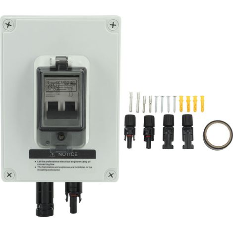 Wasserdichter 40A 2P DC-Leistungsschalter mit Photovoltaik-Trennkasten für Kabel mit großem Querschnitt (1/5)