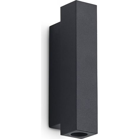 Ideal Lux applique Look 2 luci LED integrato nero vetro metallo