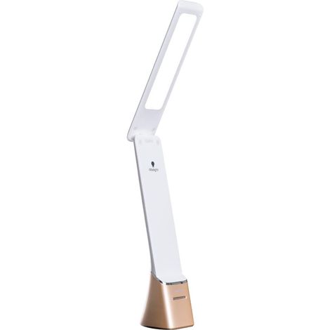 lampe portable LED, rechargeable, 95+ IRC, blanche – idéale pour lecture, luminothérapie, artisanat, bureau, bricolage – 1 unité (lot de 1) (1/5)