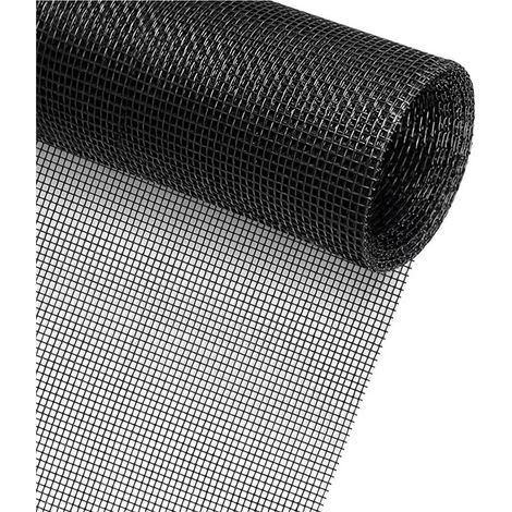 Moustiquaire Fenêtre 250cm x120cm,Moustiquaire,Découpable Aux Dimensions Souhaitées Anti-Insectes Pour Porte Fenêtre Baie Vitrée-Noir (1/5)