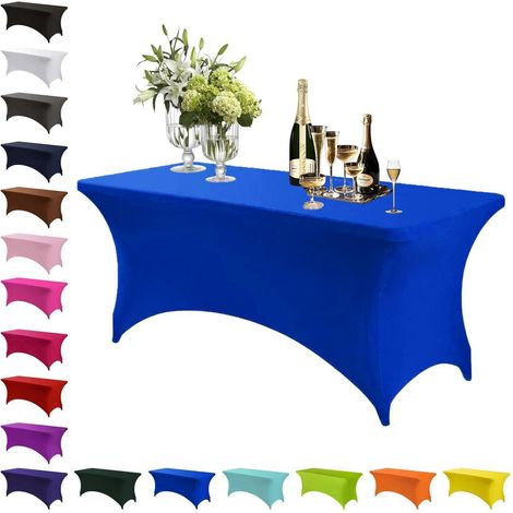 Spandex Tischdecke Königsblau, 120x60cm, rechteckig, elastisch, knitterfrei