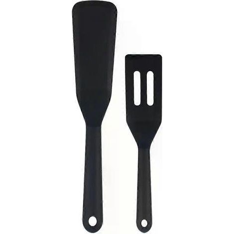 HONORNIC - Spatules de cuisine ajourées en silicone antiadhésif, résistantes à la chaleur et sans BPA, idéales pour la cuisson du poisson, des œufs et des crêpes.