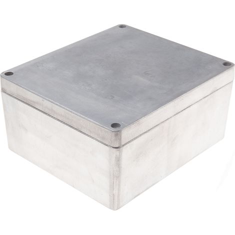 Boîtier RS PRO en Fonte d'aluminium, 230 x 200 x 110mm, Argent IP66 ( Prix pour 1 ) (1/2)