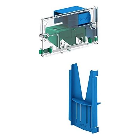 MEPA 421910 Einwurfschacht WC-Tabs, grünblau für UP-Spülkästen Reinigungsschacht