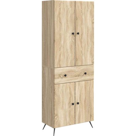 2 pcs Sonoma Oak vidaXL