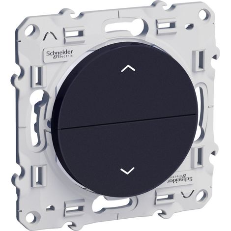 Bouton poussoir ODACE anthracite à 2 boutons montée/descente pour volet - SCHNEIDER ELECTRIC - S540207