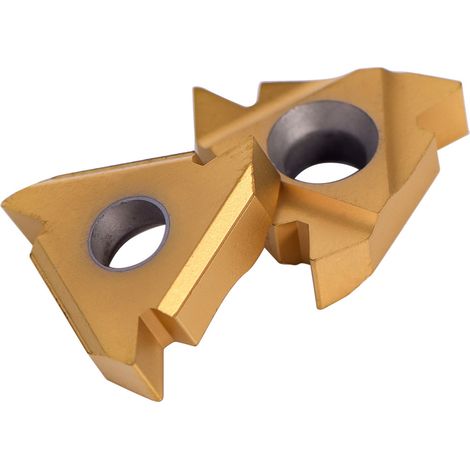 Lot de 10 plaquettes de coupe en carbure pour tournage CNC, avec boîte. (1/5)