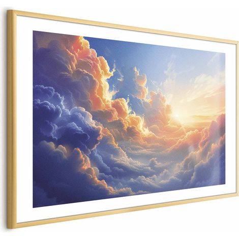 Manifesto - Tramonto su un mare nuvoloso: una meravigliosa sinfonia di colori (1/4)