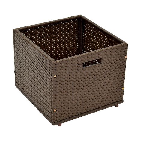 Unterschiebbox für Eckbank klein braun Stahl/Kunststoff