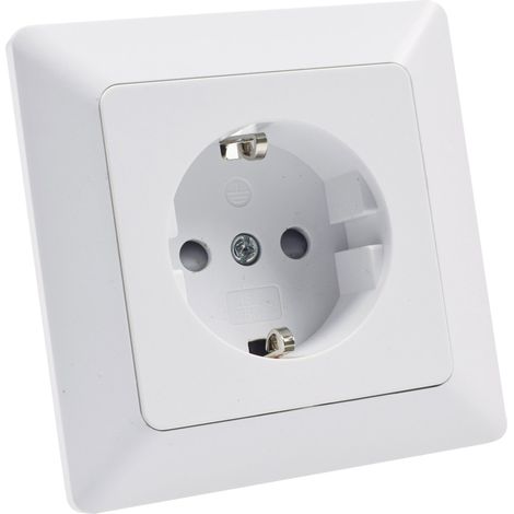 enchufe chilitec milos acabado mate blanco seguridad (1/3)