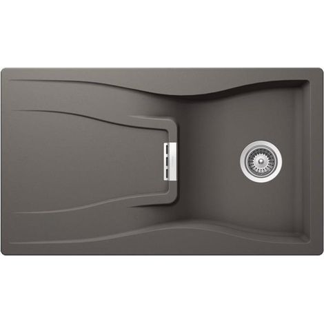 Schock Einbauspüle Cristadur Waterfall D-100 A Silverstone SIL Exzenterbedienung (1/3)